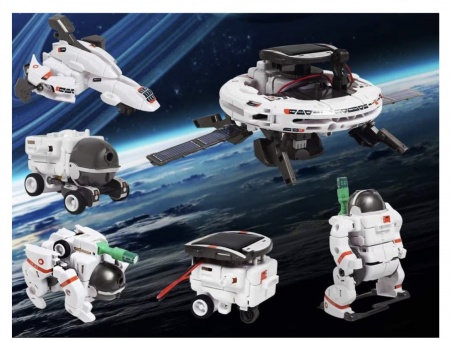 Kit solar 6 in 1 STEM de construit cu tematica flota Spatiului cosmic [4]