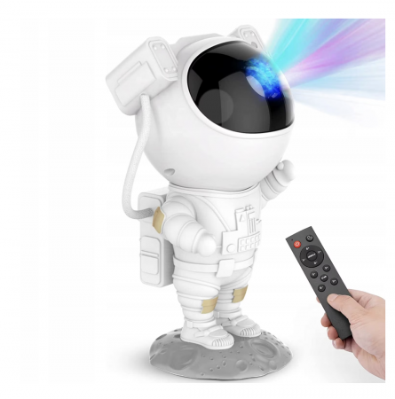 Carusele, proiectoare, lampi de veghe - Lampa cu proiectii Galaxy Astronaut, cu telecomanda