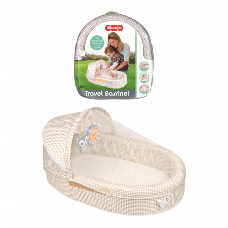 Landou, patut portabil pentru nou nascuti, C01, crem [4]