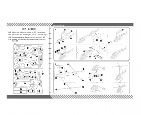 Macheta 3D din lemn Elicopter, 30 piese [5]