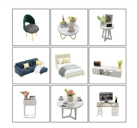 Macheta DIY L032 Casuta De Papusi Din Lemn Cu Mobilier Si Iluminare LED Material Non-Toxic 14 Ani [7]