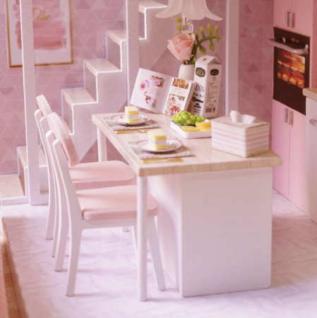 Macheta DIY mobilier casuta papusi Apartament Dream Loft scara 1:24 [9]