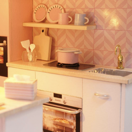 Macheta DIY mobilier casuta papusi Apartament Dream Loft scara 1:24 [7]