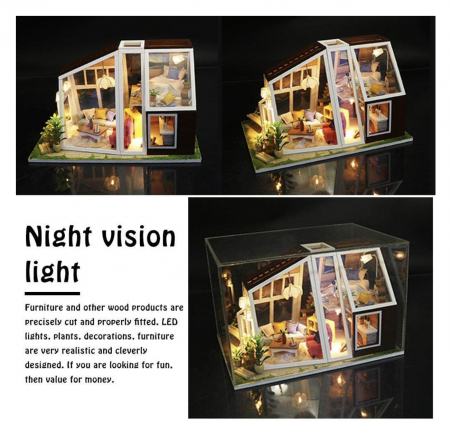 Macheta DIY mobilier casuta papusi Cabana de vis [6]