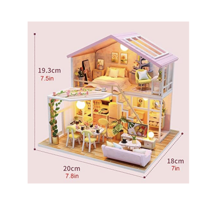 Macheta DIY mobilier casuta papusi Vila de vis, scara 1:24 [2]