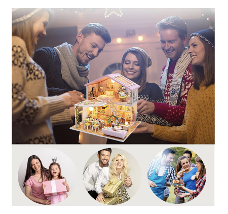 Macheta DIY mobilier casuta papusi Vila de vis, scara 1:24 [7]