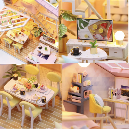 Macheta DIY mobilier casuta papusi Vila de vis, scara 1:24 [10]