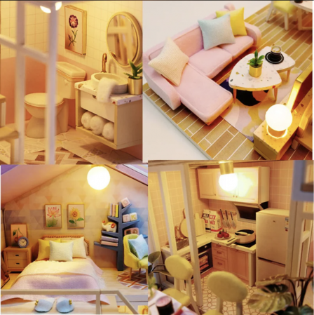 Macheta DIY mobilier casuta papusi Vila de vis, scara 1:24 [11]
