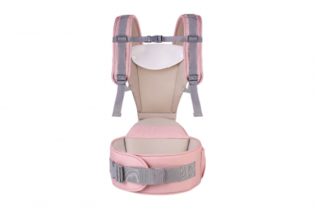 Marsupiu ergonomic cu scaunel de sustinere, MD2001, roz [1]