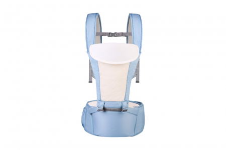 Marsupii si hamuri - Marsupiu ergonomic cu scaunel de sustinere, MD2001, bleu