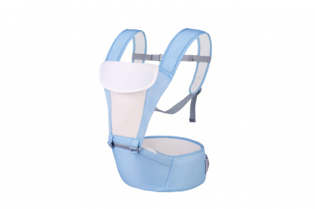 Marsupiu ergonomic cu scaunel de sustinere, MD2001, bleu [3]