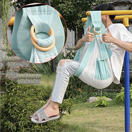Marsupiu wrap, sling cu inele, pentru bebelusi, vernil plasa [3]