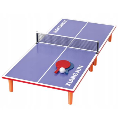 Jocuri si Jucarii - Masa ping pong mobila din lemn pentru copii – set cu palete si bile