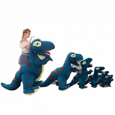 Ursi si plusuri mari - Mascota din plus Dinozaur 40 - 90 cm, Albastru