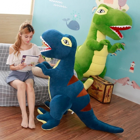 Mascota din plus Dinozaur 40 - 90 cm, Albastru [4]