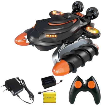 Jocuri si Jucarii - Masina Amphibious X-Treme cu telecomanda 2.4 GHz, functionare pe apa, zapada si uscat, +3 ani