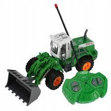 Masinute electrice - Masina Buldoexcavator cu telecomanda, scara 1:30
