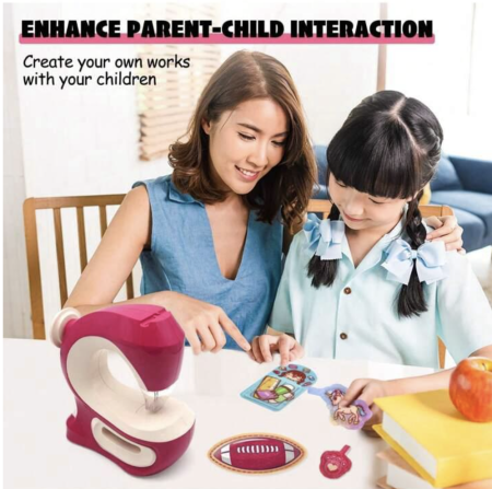 Masina de Cusut pentru Copii cu Accesorii si Sertar de Depozitare [3]