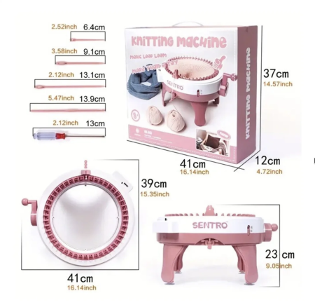 Masina de Tricotat Sentro 40 Ace cu 2 Moduri de Tesut si Accesorii Incluse [4]