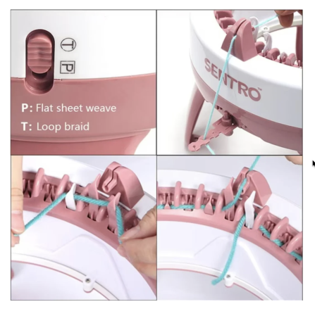 Masina de Tricotat Sentro 40 Ace cu 2 Moduri de Tesut si Accesorii Incluse [3]