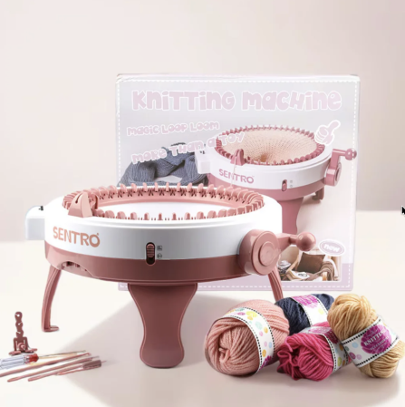 Jocuri si Jucarii - Masina de Tricotat Sentro 48 Ace cu 2 Moduri de Tesut si Accesorii Incluse