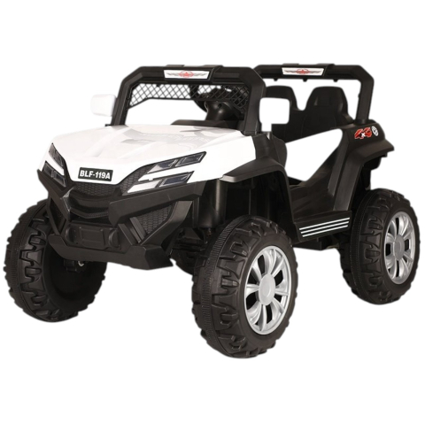 Jocuri si Jucarii - Masina electrica 119A, 4x4, 12V-7Ah, 4x35W, telecomanda, alb