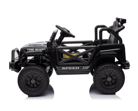 Masina electrica OFFROAD 12V, 2x45W, telecomanda 2.4G, roti mari, 30 kg, negru [3]