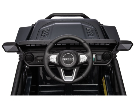 Masina electrica OFFROAD 12V, 2x45W, telecomanda 2.4G, roti mari, 30 kg, negru [16]