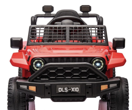 Masina electrica OFFROAD 12V, 2x45W, telecomanda 2.4G, roti mari, 30 kg, rosu [4]