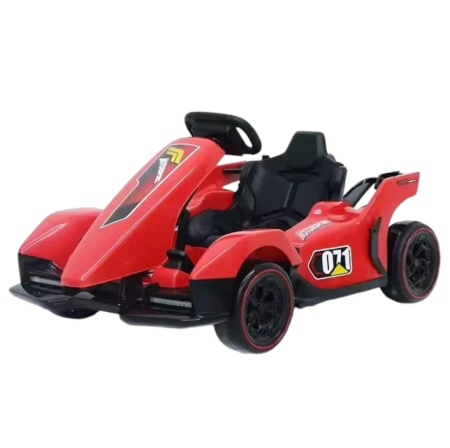 Vehicule electrice - Masina electrica Kart DLS-X2, cu drift, telecomanda si lumini LED, rosu
