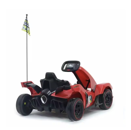 Masina electrica Kart DLS-X2, cu drift, telecomanda si lumini LED, rosu [4]