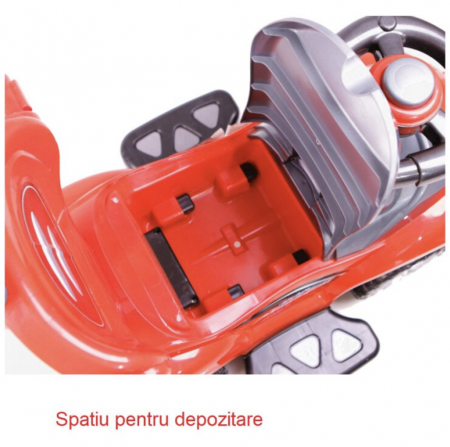 Masinuta 3 in 1 cu maner de impins, Deluxe Mega Car, albastru [15]
