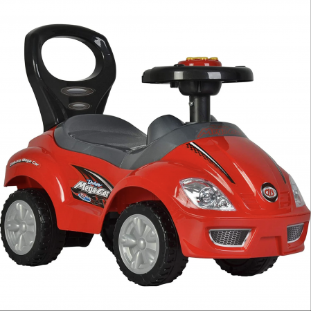 Masinuta 3 in 1 cu maner de impins, Deluxe Mega Car, albastru [16]
