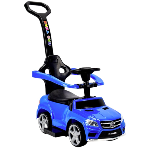 Jocuri si Jucarii - Masinuta copii 5188T albastru, 6V cu maner parental, lumini si muzica, 1-3 ani, 20 kg