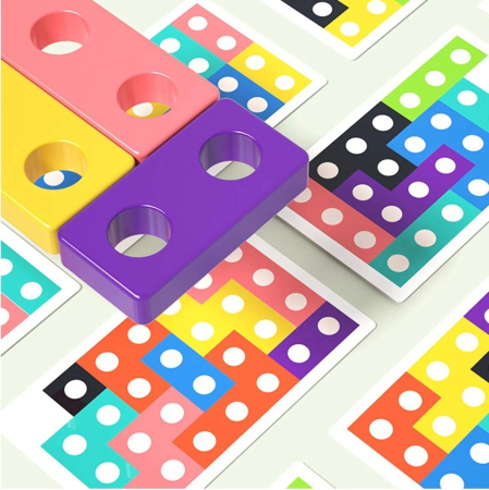 Jucarie camion cu sortator forme geometrice si animalute, Geometry Car, din lemn [4]