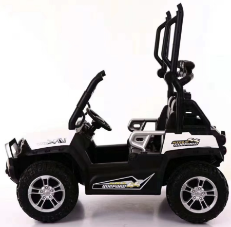 Masinuta Electrica Copii Tip UTV 2 Locuri 4x4 DLS02 Roti EVA Baterie 12V 7Ah Alb 2-9 Ani [3]