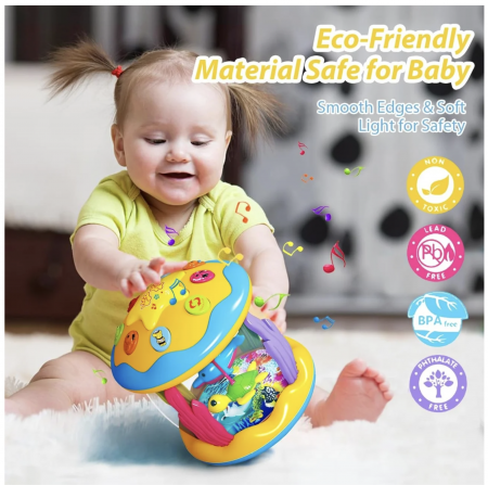 Toba interactiva pentru bebelusi cu carusel si proiectii [5]