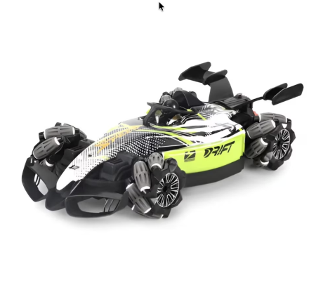 Jocuri si Jucarii - Masinuta RC Formula Drift 360 cu roti omni-directionale, efect jet luminos si sunete, 35 cm, +6 ani