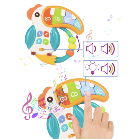 Masuta de activitati Active Table – pian, lumini, tobogan cu bile si accesorii interactive [4]
