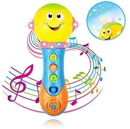 Jucarii interactive bebe - Microfon cu proiectii si melodii Baby Mic