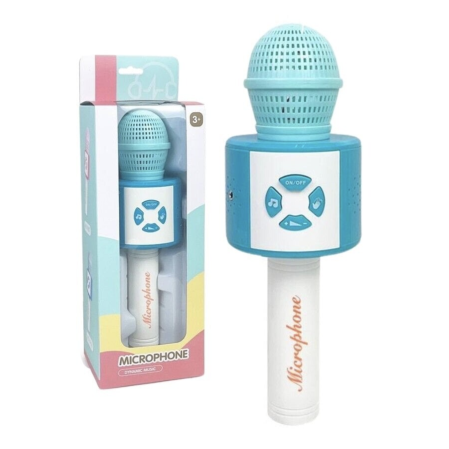 Jucarii de rol - Roleplay - Microfon karaoke cu melodii demo si incarcator cablu, verde