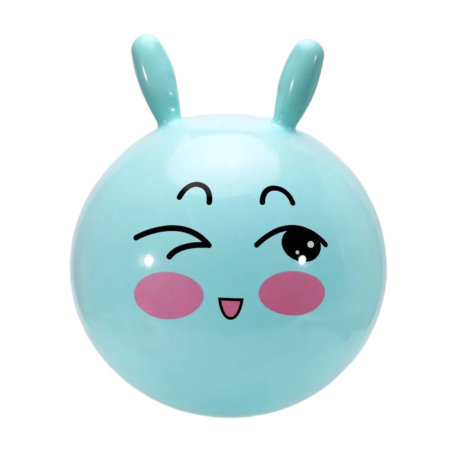 Jocuri si Jucarii - Minge de Sarit cu Manere pentru Copii, PVC, 45 cm, Bleu
