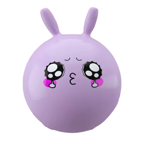 Jocuri si Jucarii - Minge de Sarit cu Manere pentru Copii, PVC, 45 cm, Mov