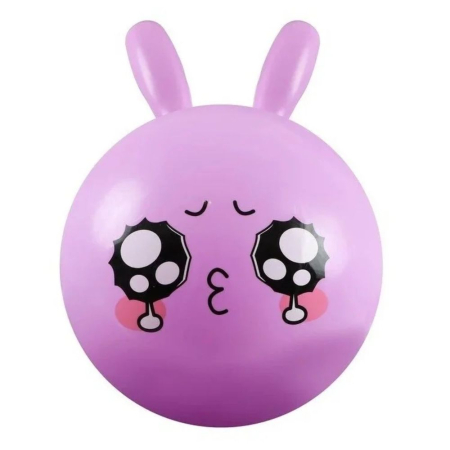 Jocuri si Jucarii - Minge de Sarit cu Manere pentru Copii, PVC, 45 cm, Mov
