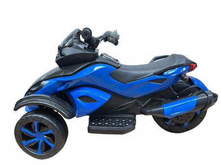 Motocicleta, ATV electrica, cu 2 motoare, 12V, 5819, Albastru [3]