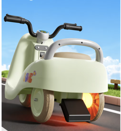 Motocicleta Electrica Copii 3 Roti Italian style DLS-K2 Baterie 6V 4Ah Muzica Roz 2-5 Ani - Copie [6]