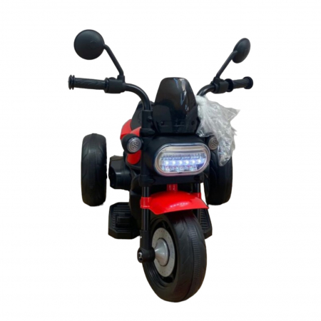 Motocicleta electrica copii 618R, acumulator 6V, 1 motor, cu sunete si lumini, rosu [2]
