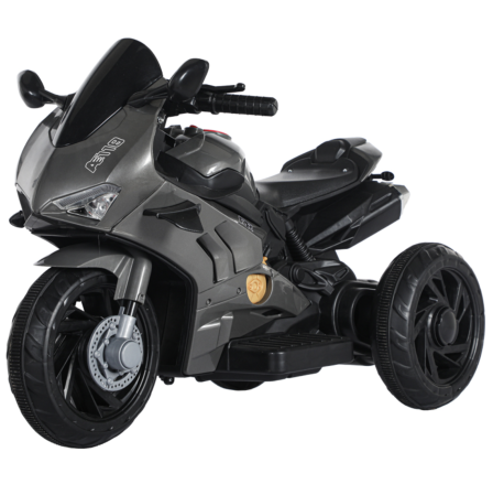 Vehicule electrice - Motocicleta Electrica Copii A118 6V Baterie Chuangxin Motor 380 USB MP3 2-5 Ani, Gri