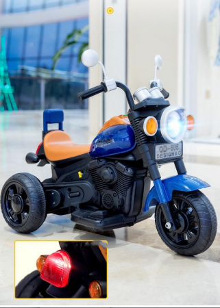 Motocicleta electrica cu 3 roti, 6V, 3-6 ani, 606 Albastru [8]