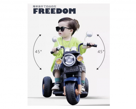 Motocicleta electrica cu 3 roti, 6V, 3-6 ani, 606 Albastru [2]